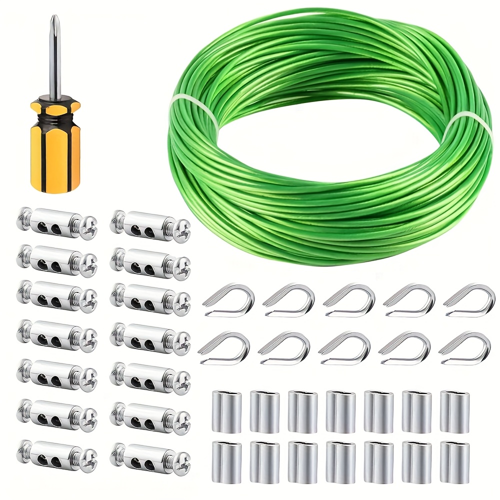 Smart Garden Fence - 1/8 Inch (3mm Diameter) Green PVC