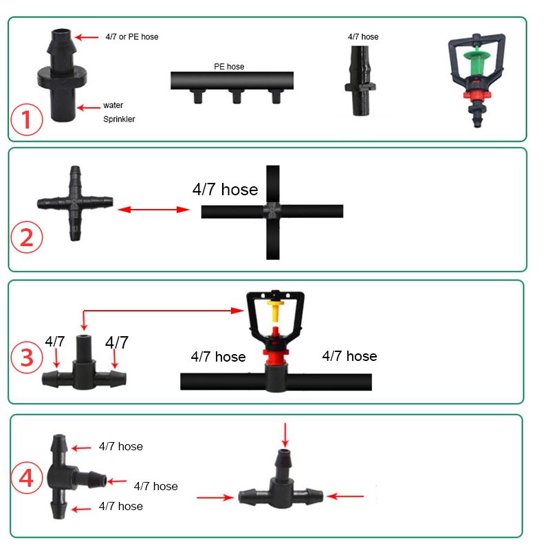 50pcs Garden Drip Irrigation C - đánh giá và giá Smart Garden Sprinkler System