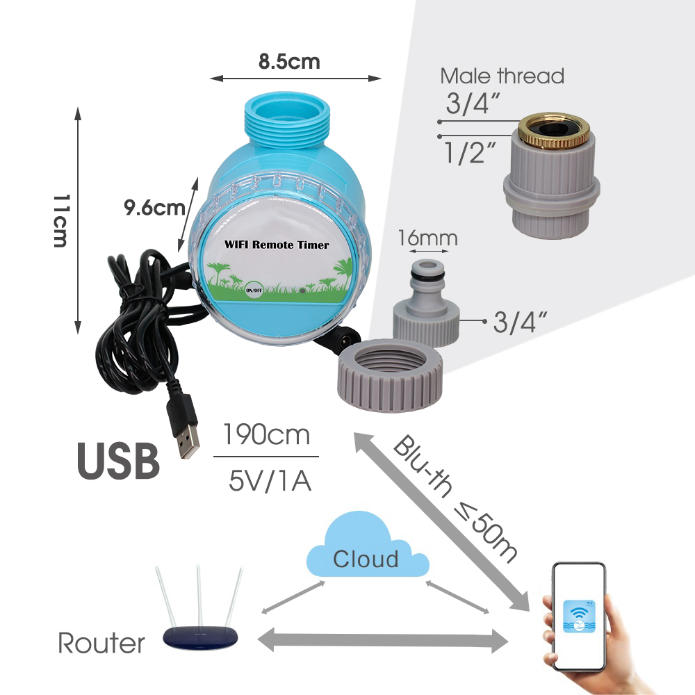 30-50M Smart Garden Watering S - đánh giá và giá Smart Garden Sprinkler System
