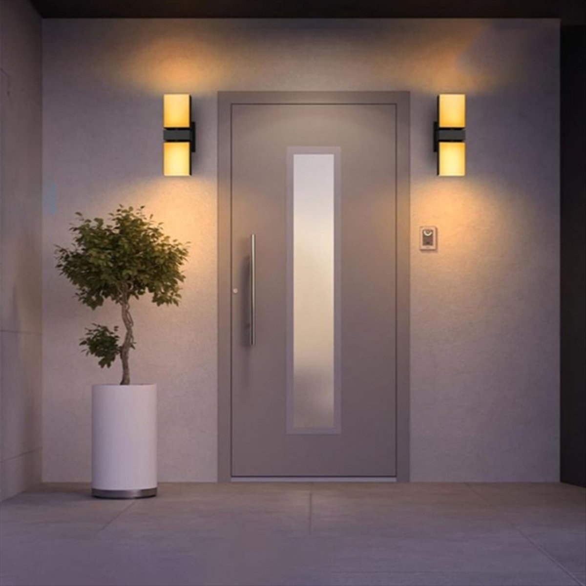 AA19 LED Wall Light Dual Head  - đánh giá và giá Smart Garden Fence