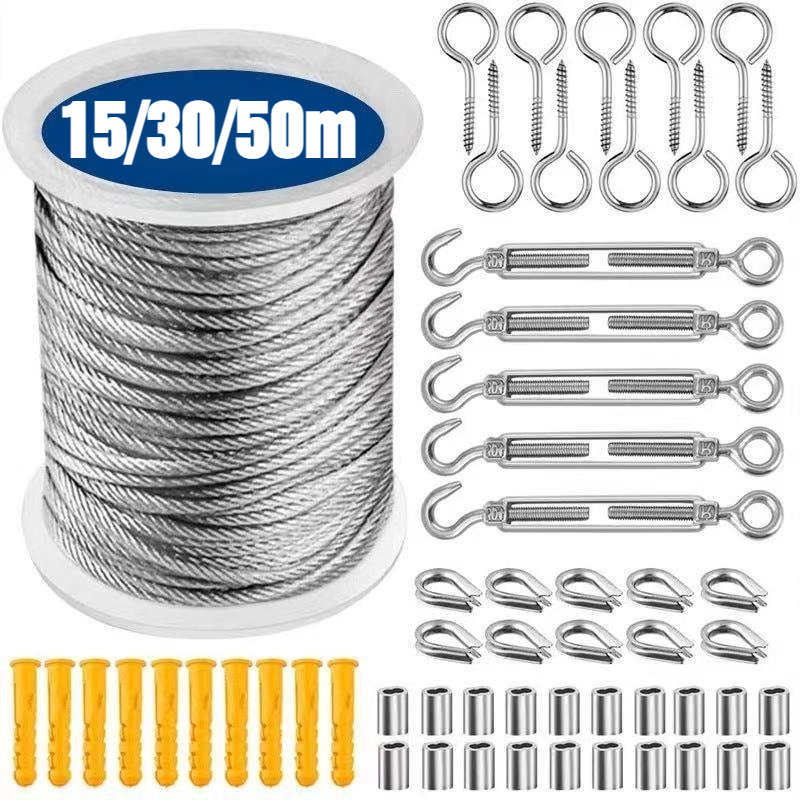15/30/50m Stainless Steel Cabl - đánh giá và giá Smart Garden Fence