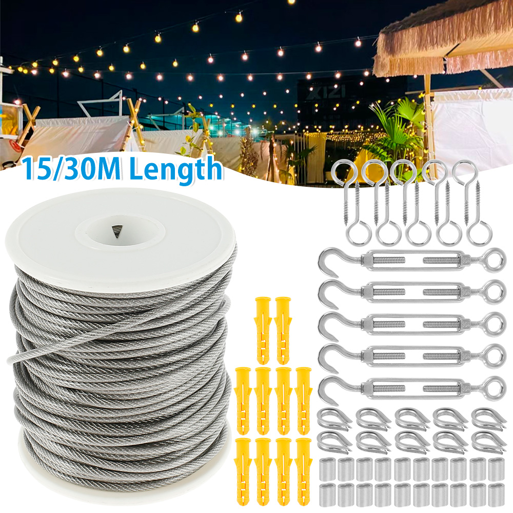 15M/30M Wire Cable Rope Stainl - đánh giá và giá Smart Garden Fence