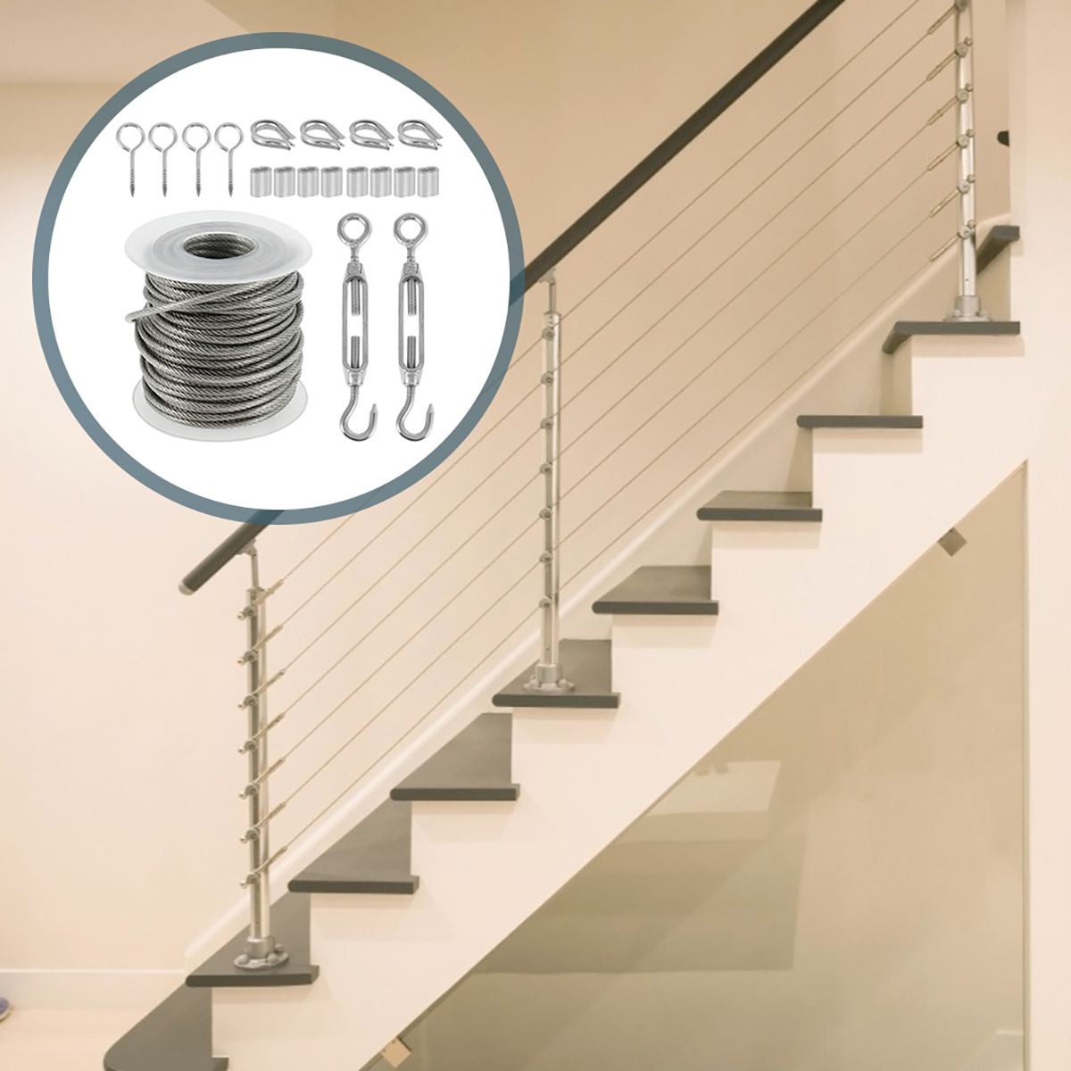 15M/30M Wire Cable Rope Stainl - đánh giá và giá Smart Garden Fence