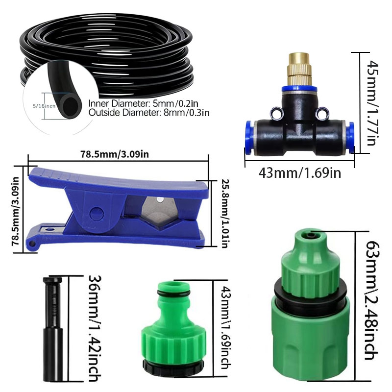 Misting Cooling System Kit   B - đánh giá và giá Smart Garden Sprinkler System