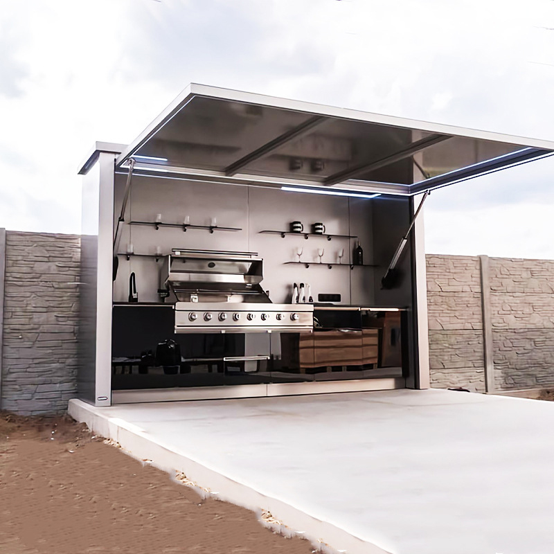 Outdoor folding kitchen integr - đánh giá và giá Smart Garden Mirrors