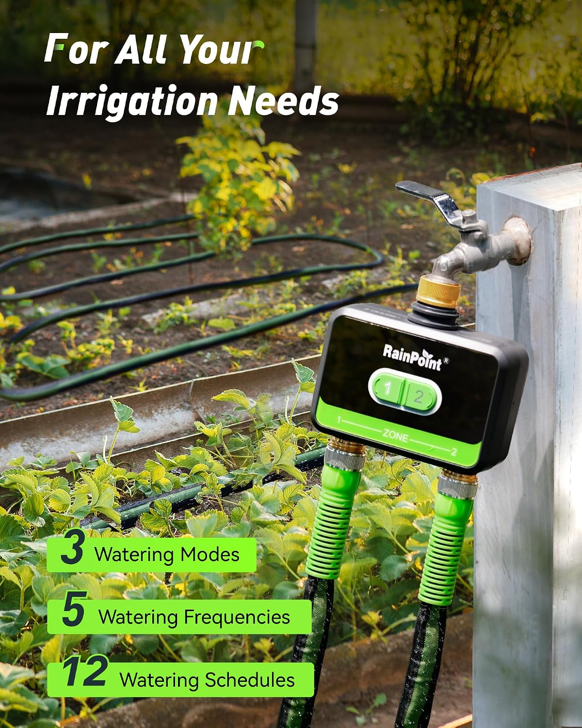 2-Zone Smart WiFi Water Timer  - đánh giá và giá Smart Garden Sprinkler System