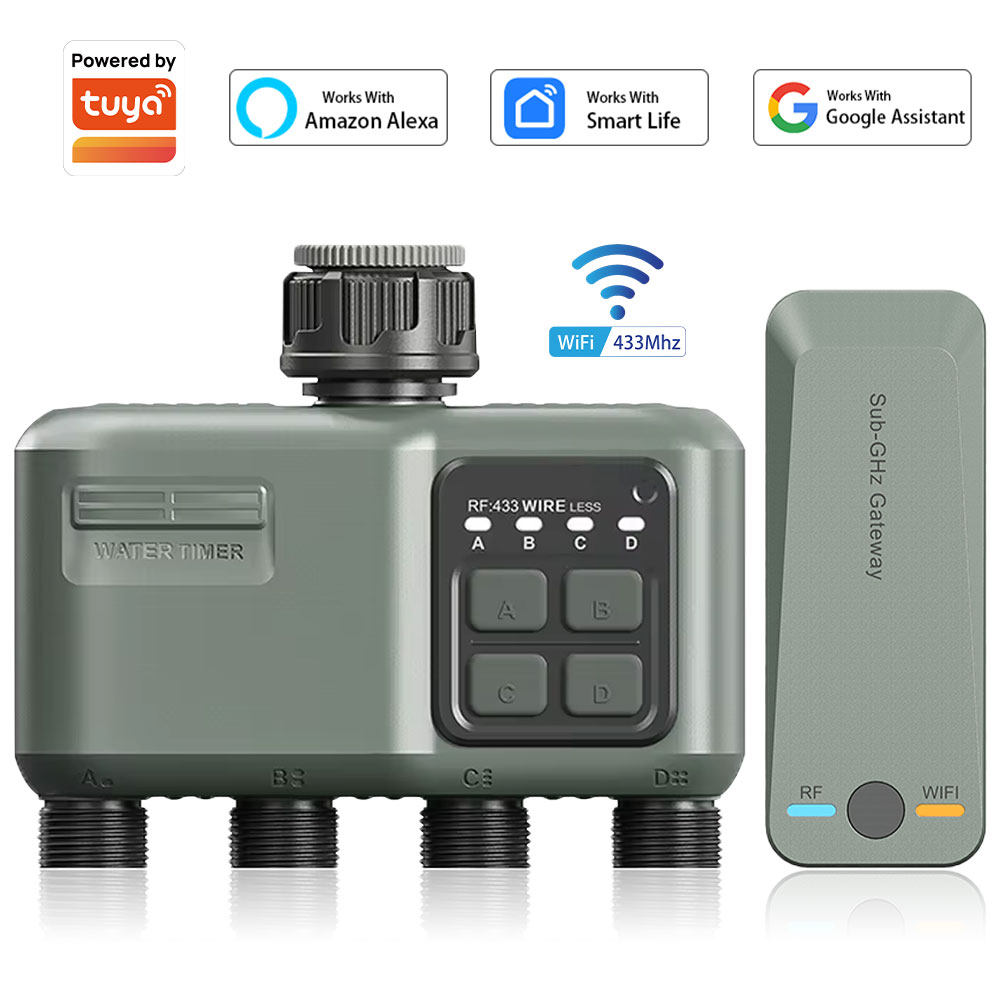 4 Outlet Programmable Water Ti - đánh giá và giá Smart Garden Sprinkler System
