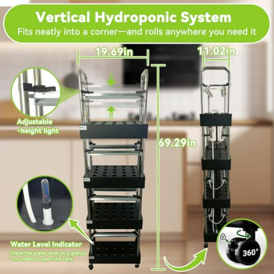 Indoor hydroponics growing sys - đánh giá và giá Smart Garden System