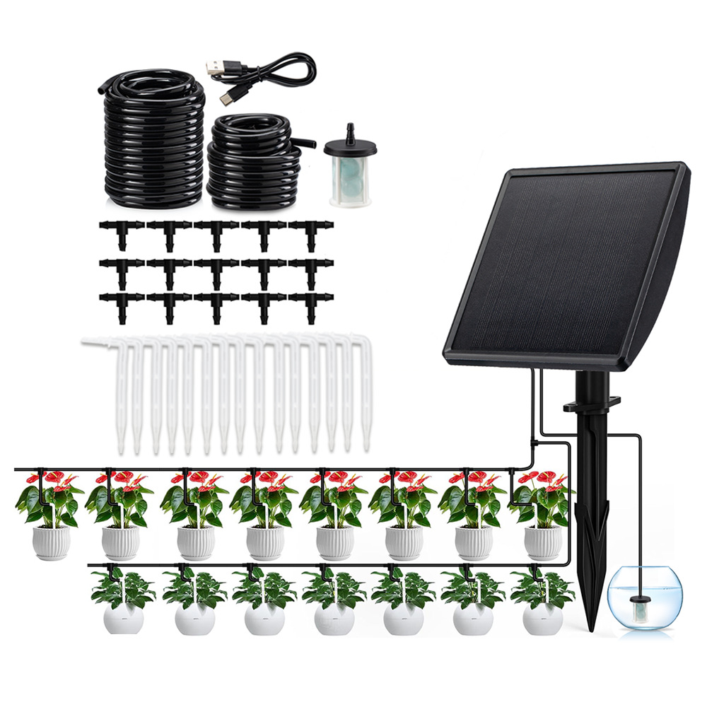 Solar Automatic Drip Irrigatio - đánh giá và giá Smart Garden System