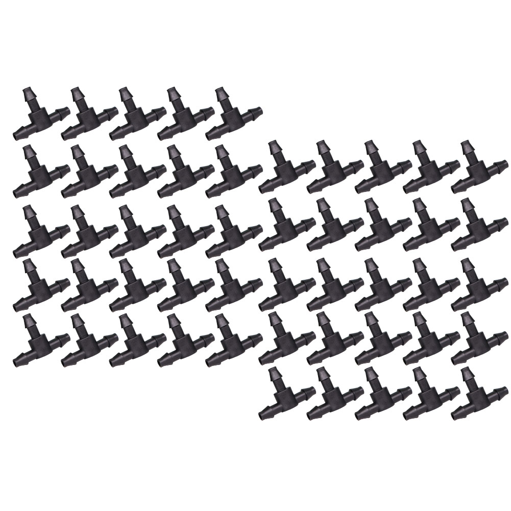 50 Pcs Black 1/4 Inch Barbed T - đánh giá và giá Smart Garden Sprinkler System