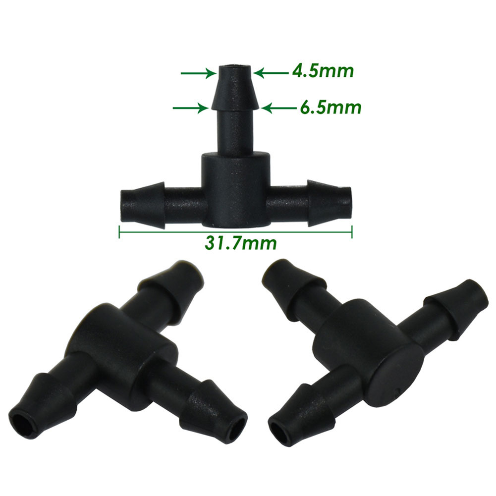 50 Pcs Black 1/4 Inch Barbed T - đánh giá và giá Smart Garden Sprinkler System